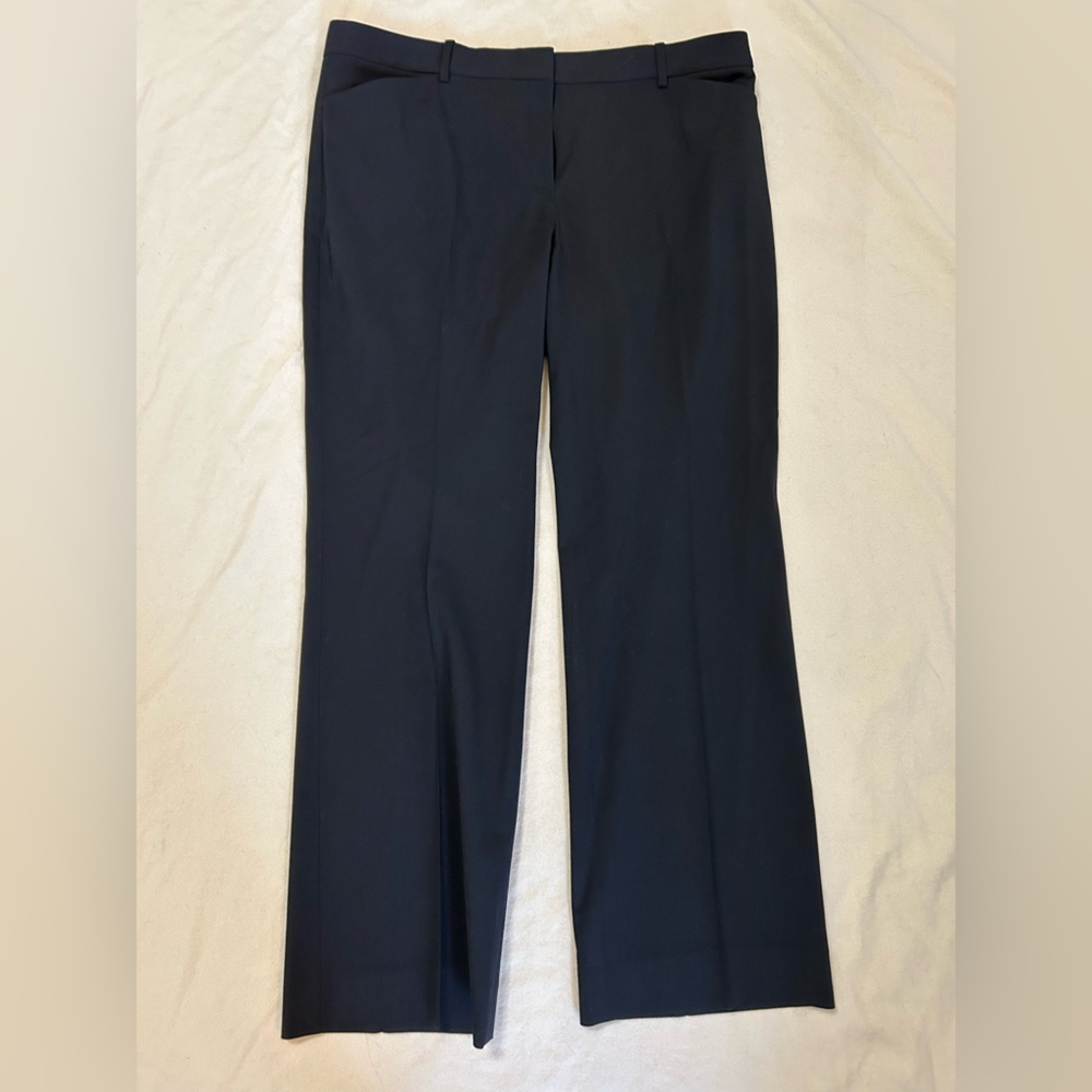 Theory Black Max C3 Dress Pants in Savona Wool 12